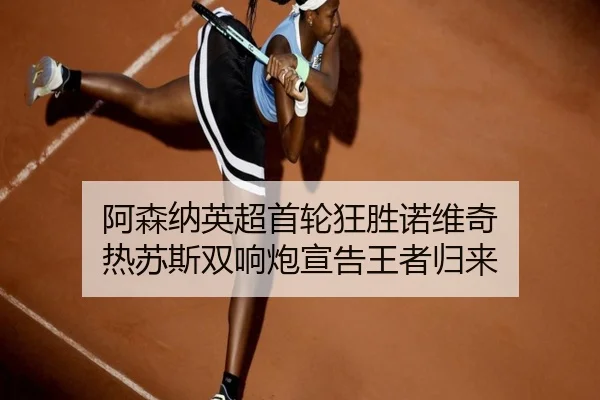 阿森纳英超首轮狂胜诺维奇 热苏斯双响炮宣告王者归来